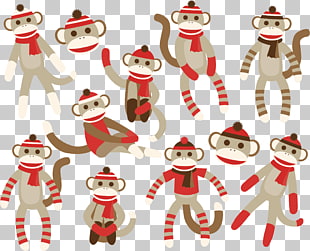 310x251 Sock Monkey Christmas Doll Png Clipart Free Cliparts Uihere