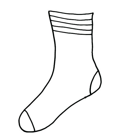 Sock Template Vector at Collection of Sock Template