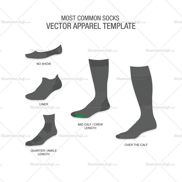 Sock Template Vector at Vectorified.com | Collection of Sock Template ...