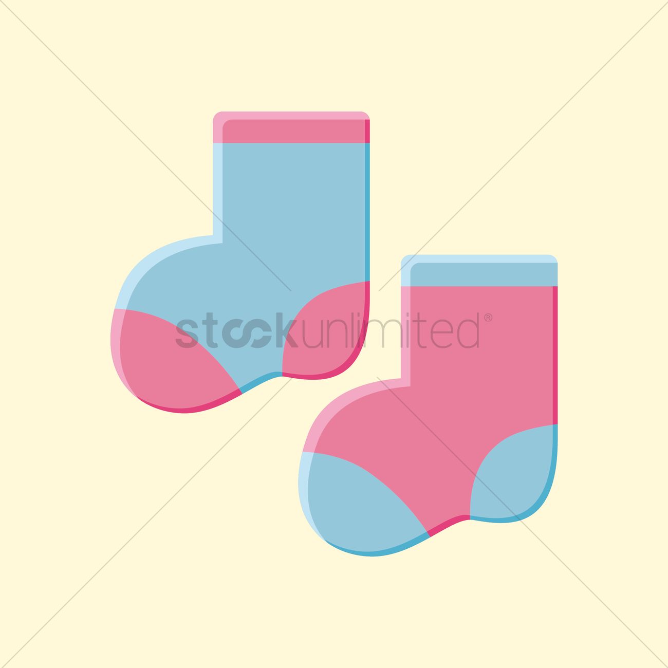 Socks Vector Image 1300x1300 Socks Vector Image