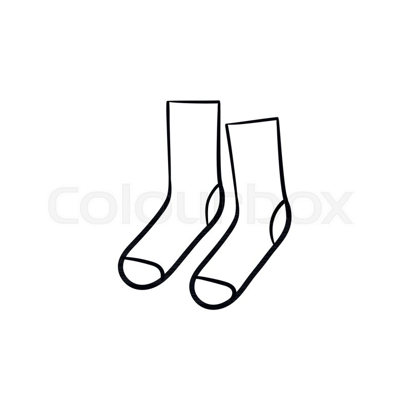 Socks Hand Drawn Outline Doodle Icon Stock Vector Colourbox 800x800 Socks Hand Drawn Outline Doodle Icon Stock Vector Colourbox