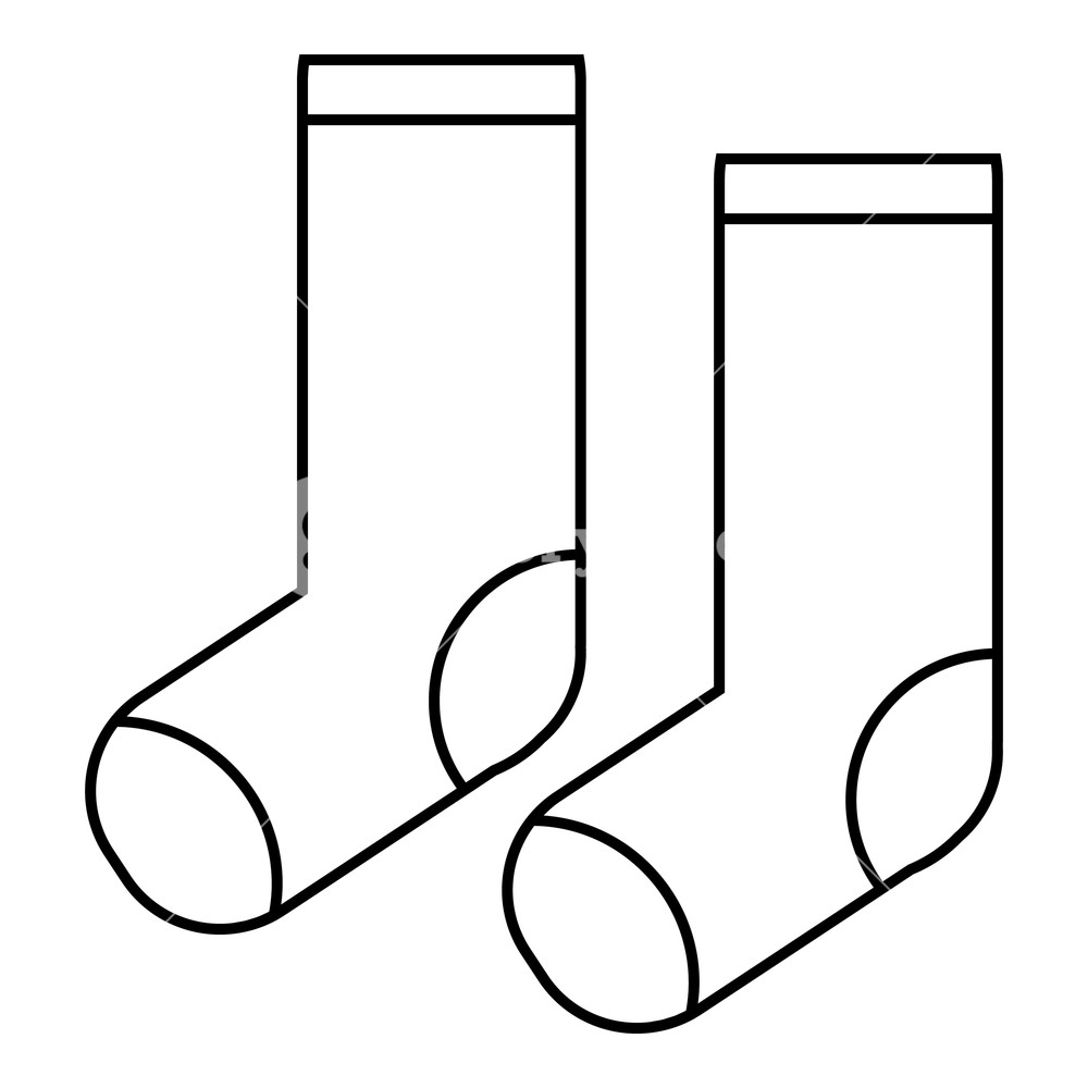 Socks Icon Outline Illustration Of Socks Vector Icon For Web 1000x1000 Socks Icon Outline Illustration Of Socks Vector Icon For Web