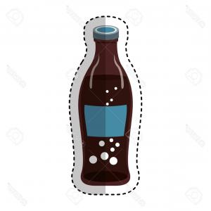 300x300 Soft Soda Drink In A Glass Bottle Vector Catchsplace