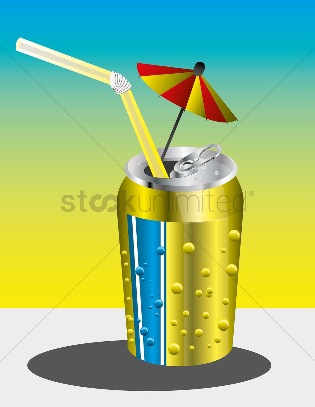 1005x1300 Soda Can Vector Image