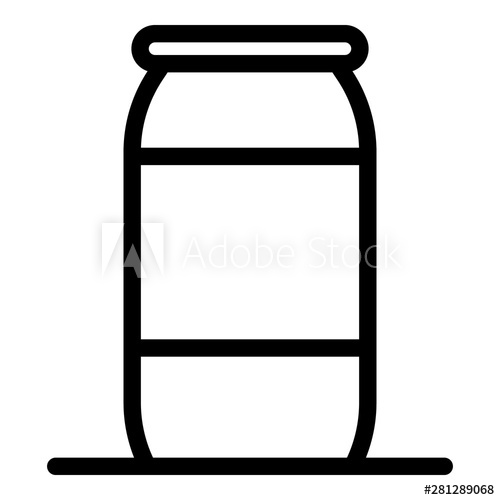 500x500 Aluminum Soda Can Icon Outline Aluminum Soda Can Vector Icon