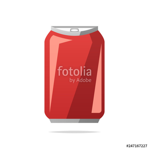 500x500 Soda Can Vector Isolated Illustration Stock Image And Royalty