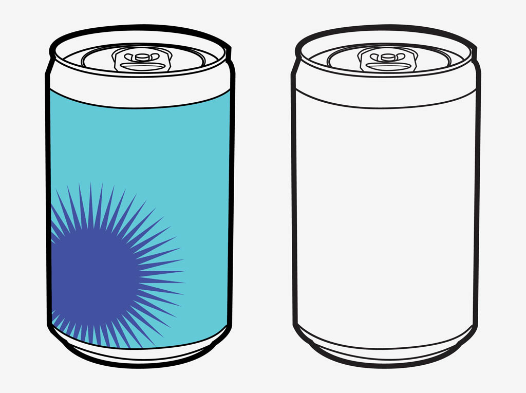 1024x765 Vector Soda Cans Vector Art Graphics