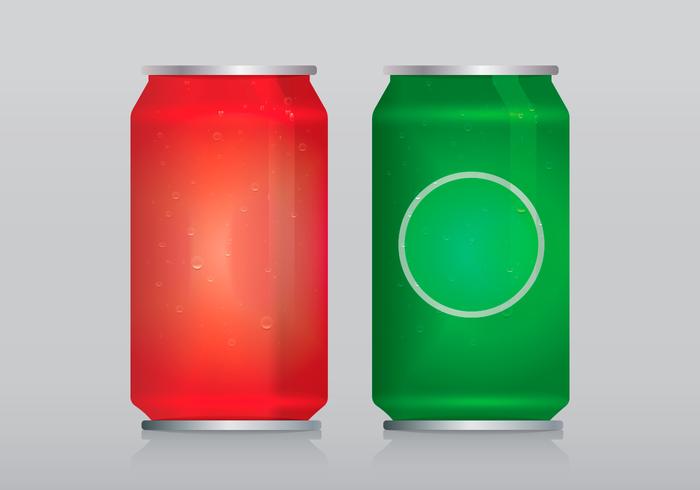700x490 Soda Can Template With Water Vector Bubbles Of Air
