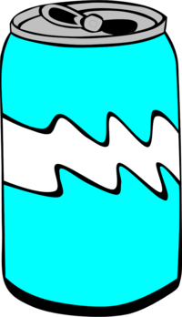 200x348 Soda Can Vector Clip Art