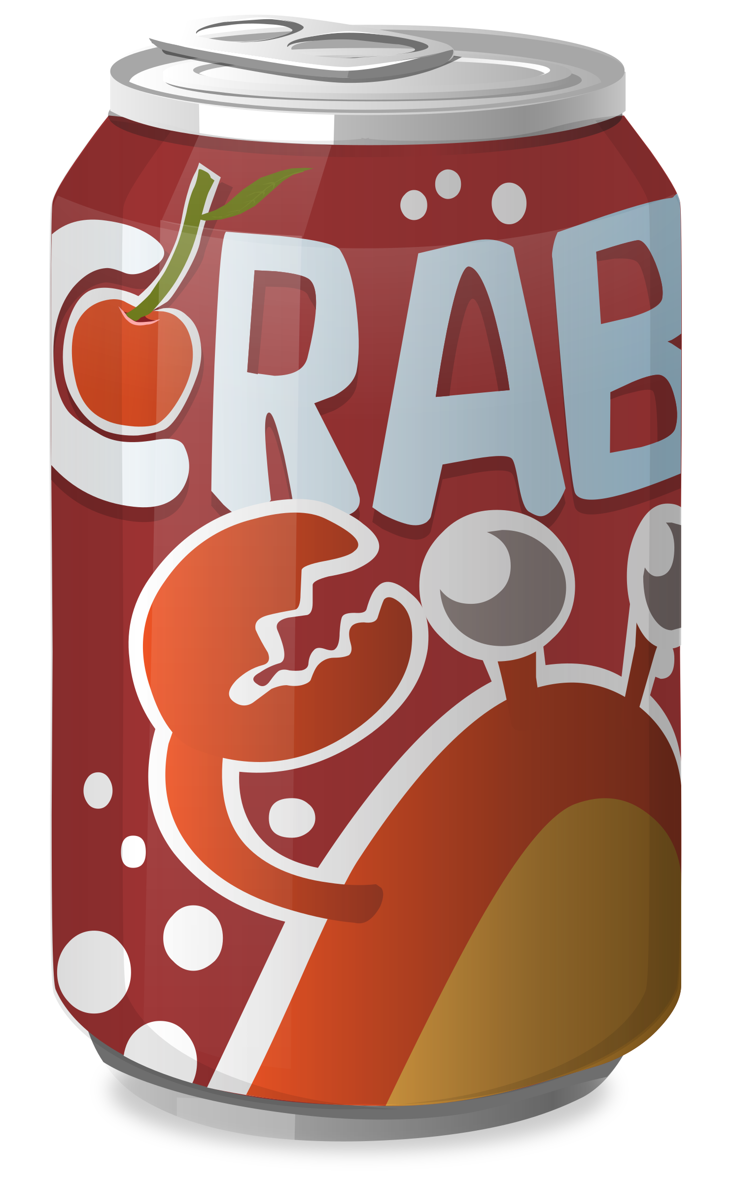 1485x2400 Crab Soda Vector Clipart Image