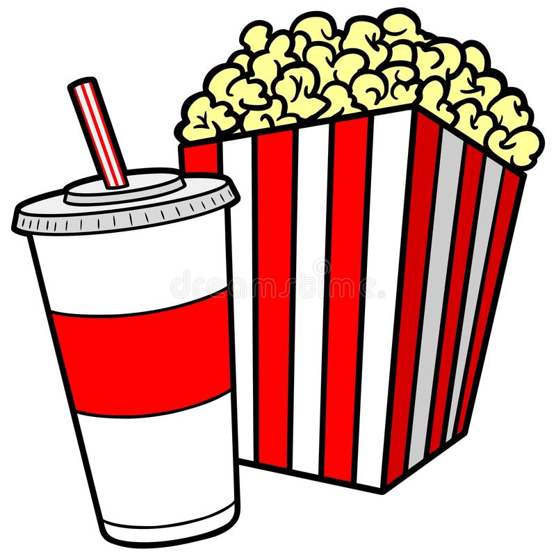 800x800 Popcorn And Soda Clipart