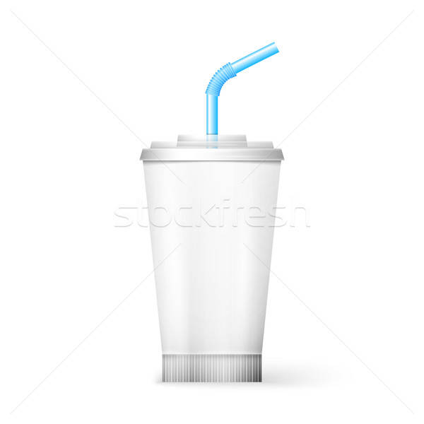 600x600 Paper Cup Template For Soda Vector Illustration Igor Netkoff