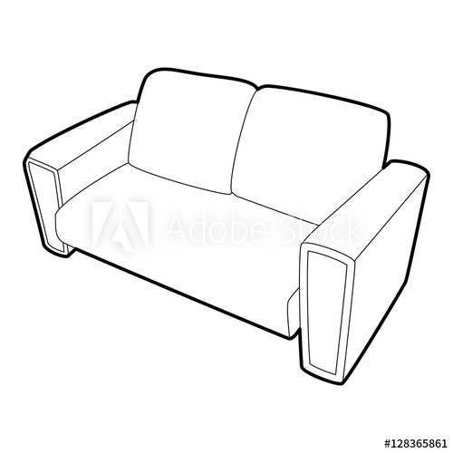 500x500 Sofa Icon Isometric Illustration Of Sofa Vector Icon For Web