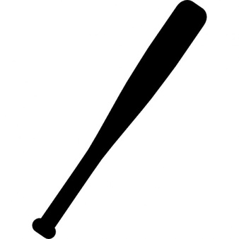 338x338 Crossed Baseball Bat Silhouette