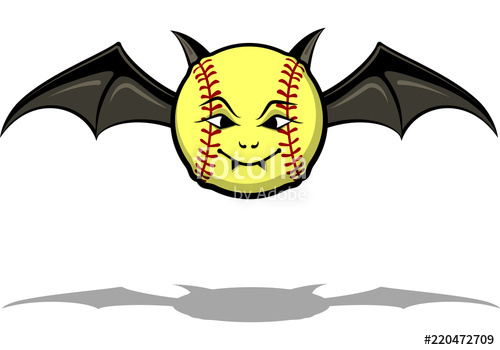 500x350 Vampire Softball Bat Stock Image And Royalty Free Vector
