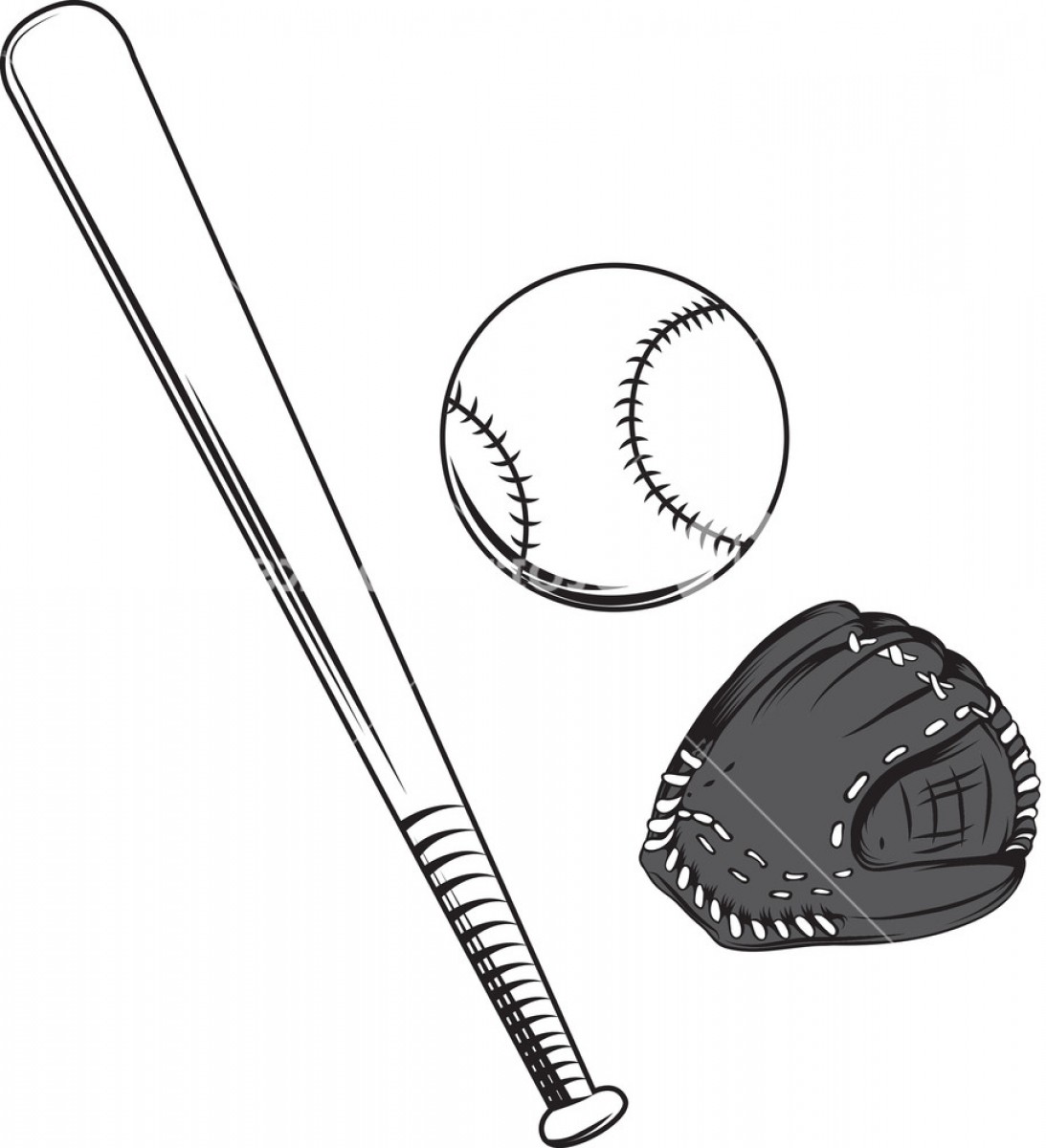 1093x1200 Baseball Bat Vector Element With Ball Hoodamathrun