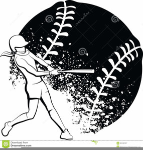 285x300 Free Black And White Softball Clipart Free Images