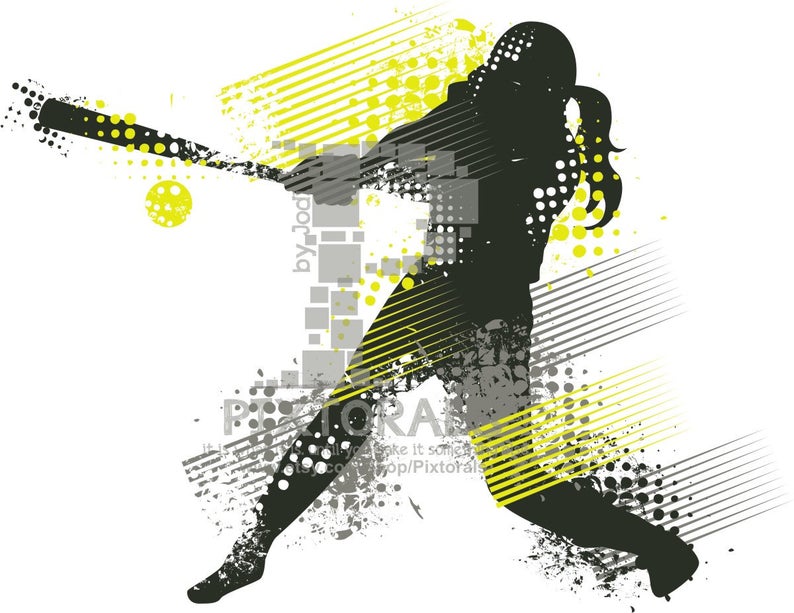 794x613 Softball Player Vector Softball Player As Png High Res Etsy