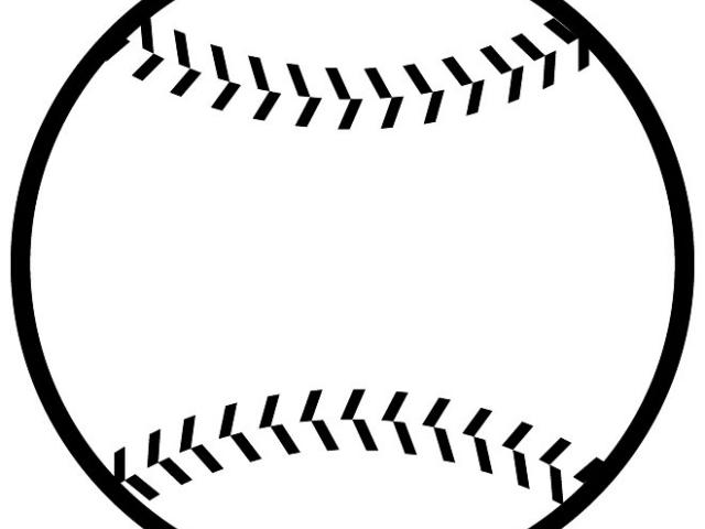 640x480 Vector Softball Cliparts