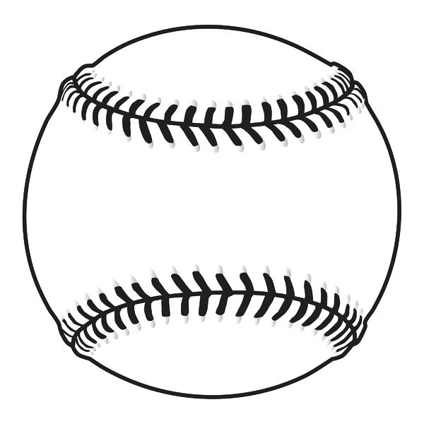600x600 Softball Stitches Clipart