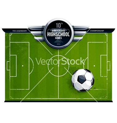 380x400 Grunge Soccer Field Vector On Vectorstock Baseball Softball