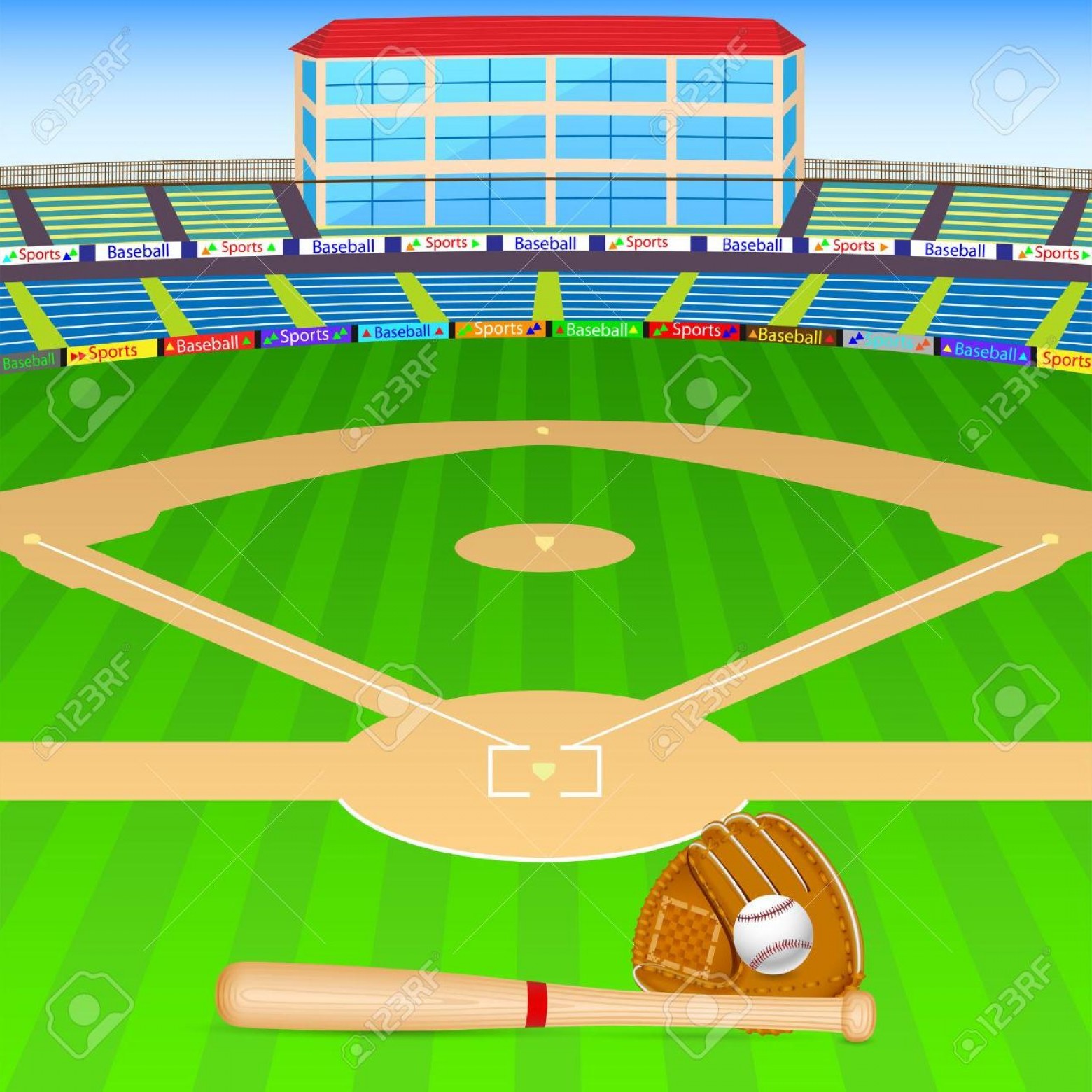 Softball Field Vector at Vectorified.com | Collection of Softball Field ...