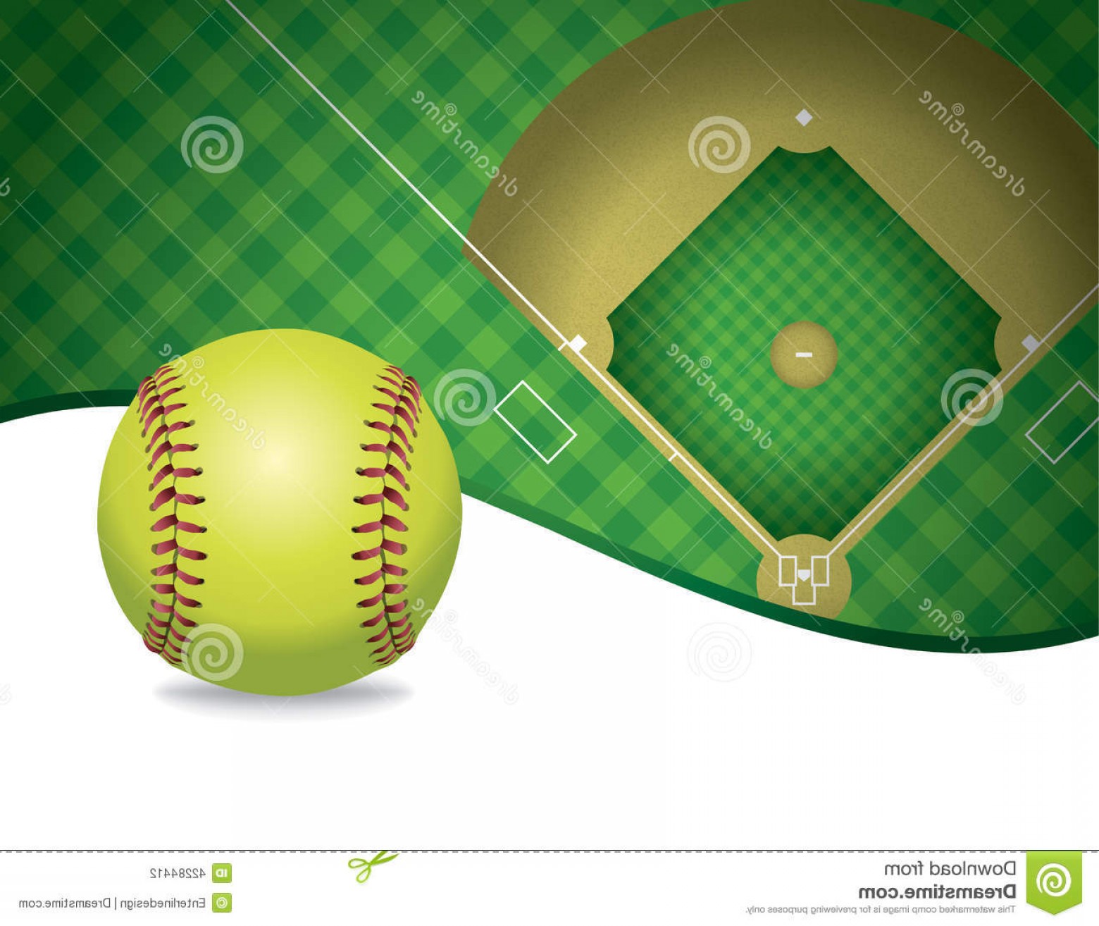 Softball Field Vector at Vectorified.com | Collection of Softball Field ...