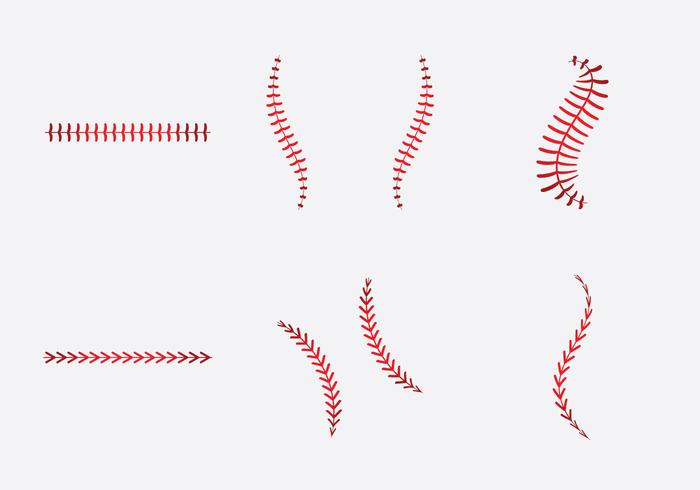 700x490 Free Baseball Laces Vector Illlustration