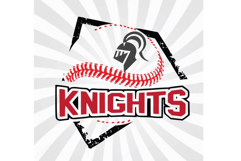 794x529 Knights Baseball Softball Base Laces Logovectorcut Etsy