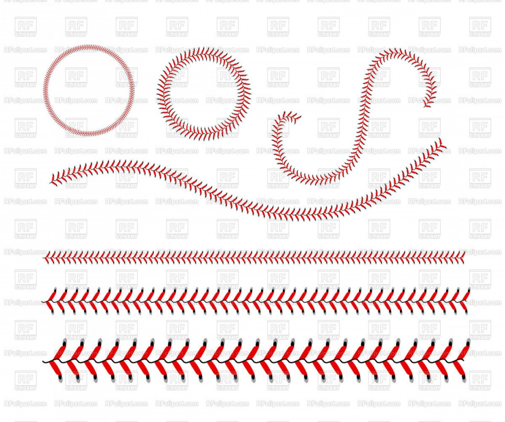 1728x1442 Lace From Baseball Set Vector Clipart Handandbeak