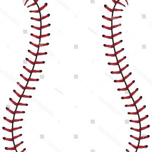 300x300 Softball Baseball Red Lace Over White Createmepink