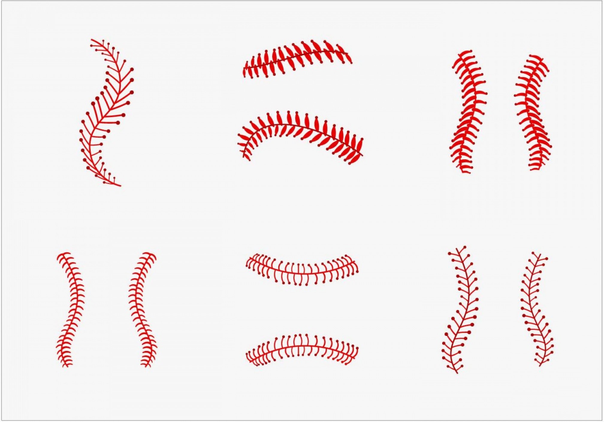 2016x1411 Softball Laces Vector Art B W Soidergi