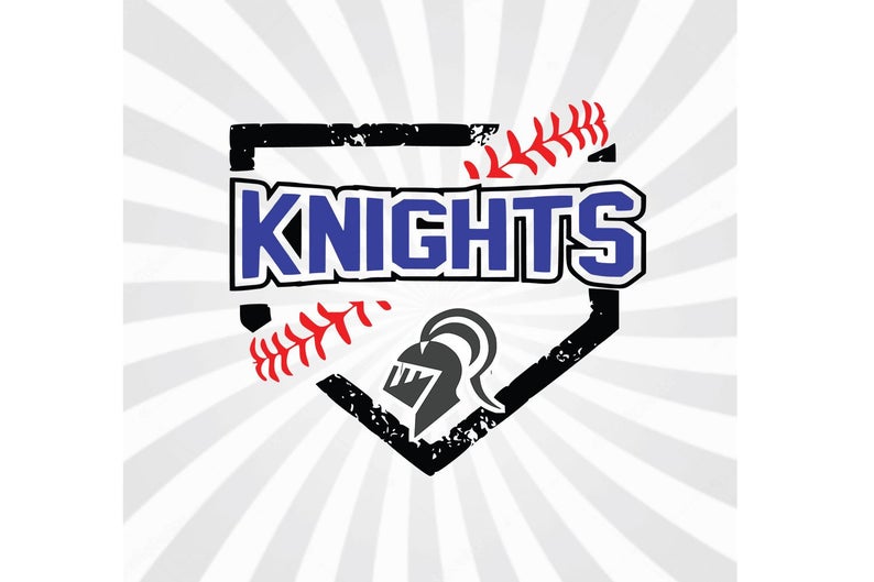 794x529 Knights Baseball Softball Laces Logovectorcut Etsy