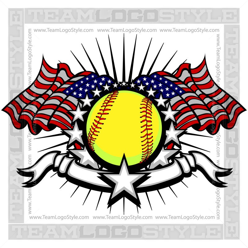 800x800 Memorial Day Softball Logo