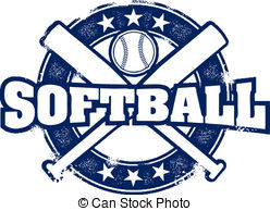 248x194 Softball Vector Clipart