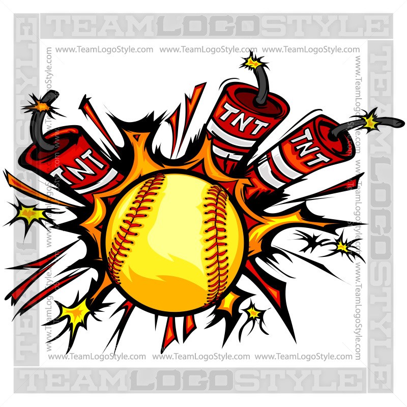 800x800 Dynamite Softball Logo Vector Clipart Fastpitch, Cats Softball