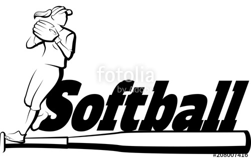 500x320 Softball Player Throwing With Bat Stock Image And Royalty Free