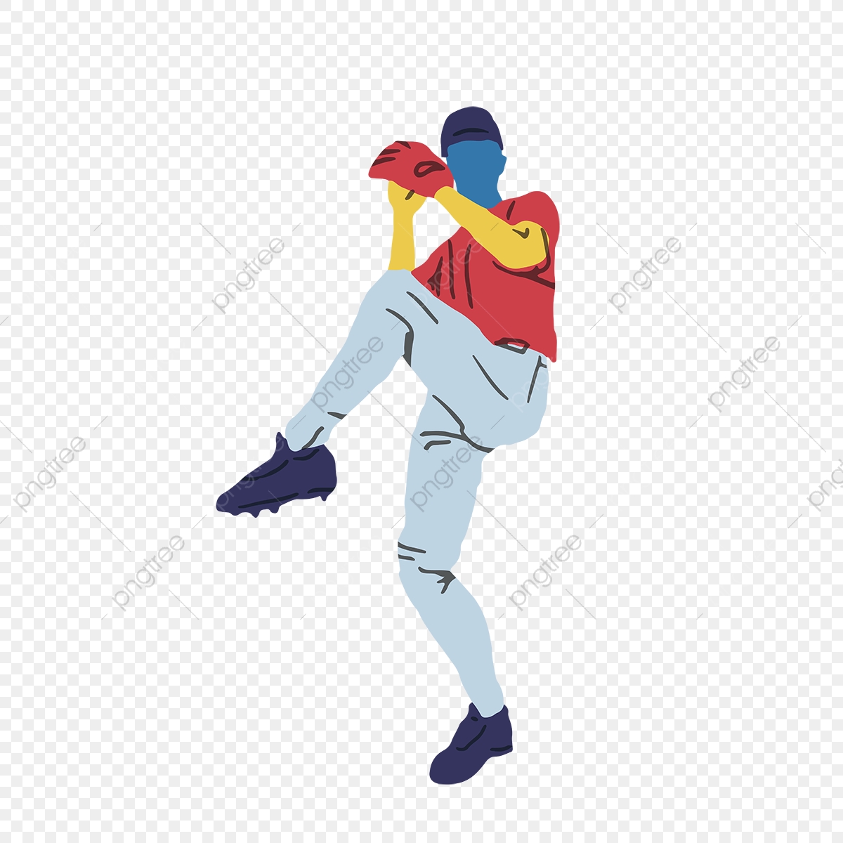 1200x1200 A Cartoon Cute Softball Player, Softball, Hockey, Baseball Png