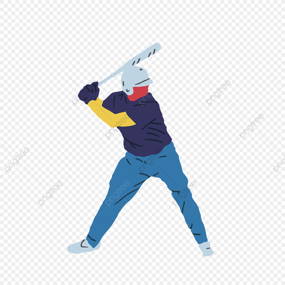 1200x1200 Color Cartoon Cute Softball Player, Cartoon, Ball, Athlete Png