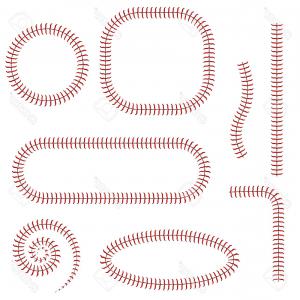 300x300 Baseball Stitches Softball Laces Isolated On Vector Soidergi