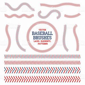 300x300 Softball Laces Vector Art B W Hoodamathrun