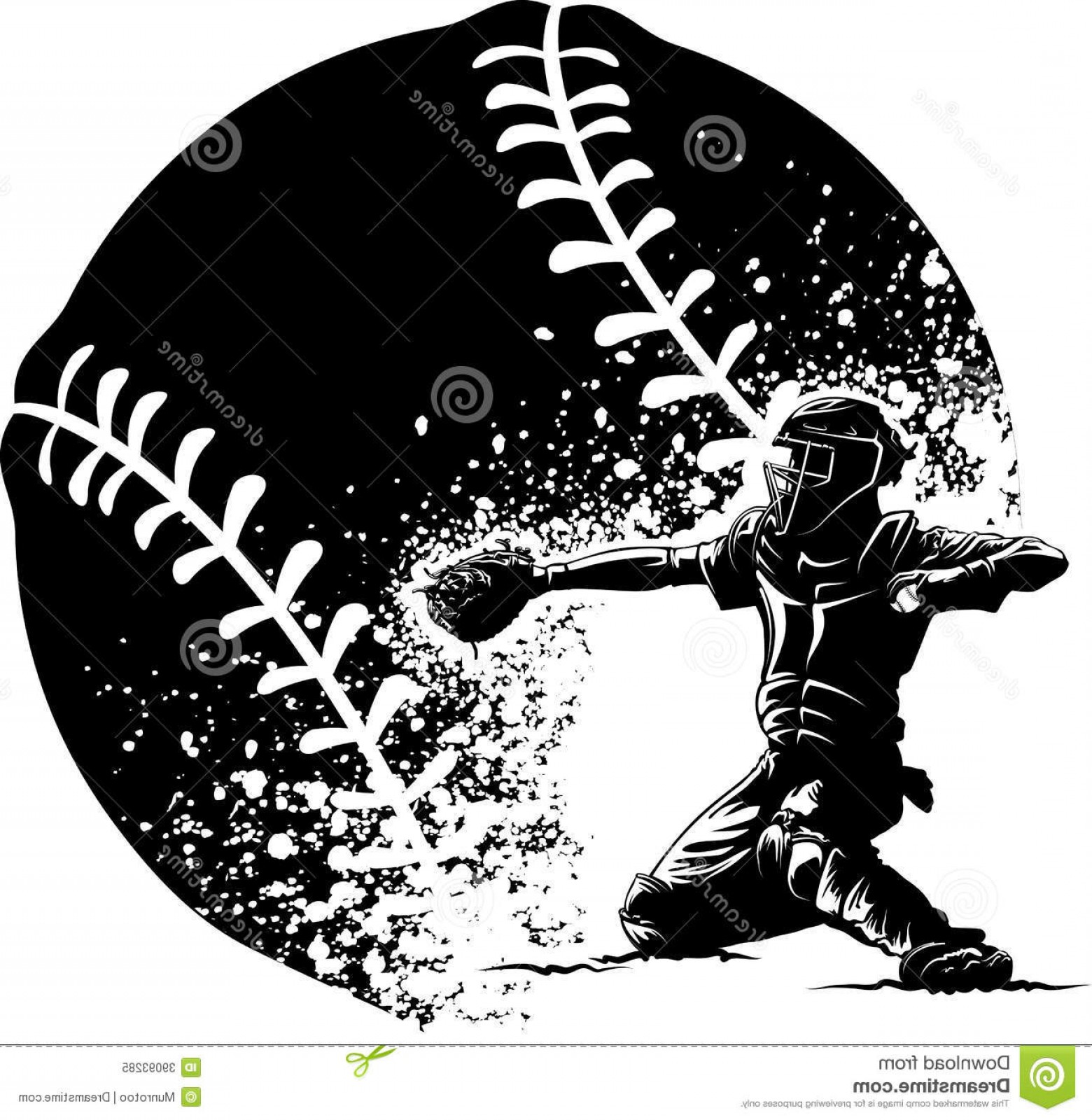 1560x1600 Royalty Free Stock Photo Baseball Catcher Home Plate Grunge Ball