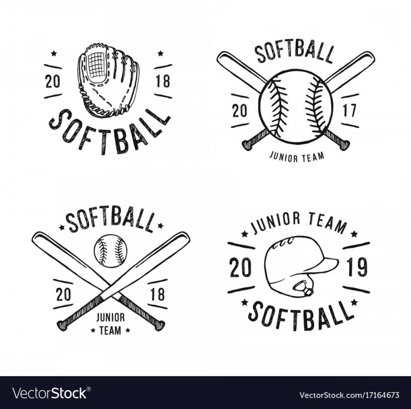 1440x1434 Softball Logo Vector Hoodamath