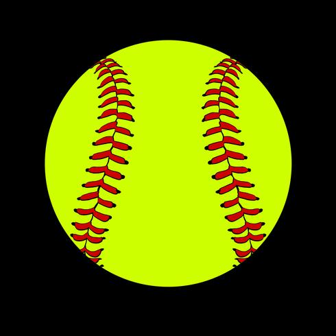 490x490 Softball Vector Design
