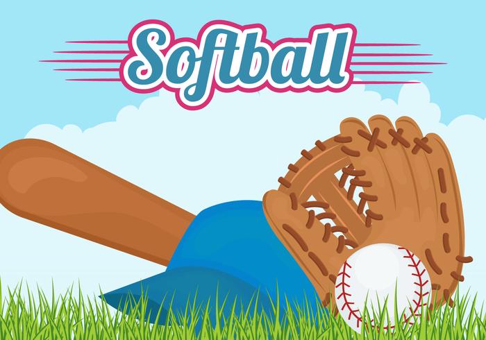 700x490 Softball Free Vector Art