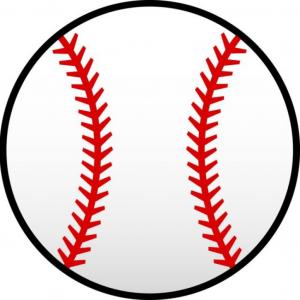 300x300 Softball Laces Vector Art B W Wallkeeper
