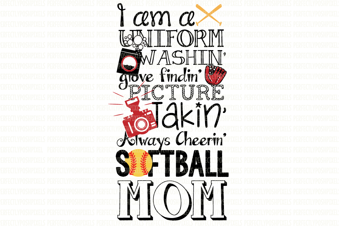 1143x762 Softball Baseball Mom Digital Vector Art