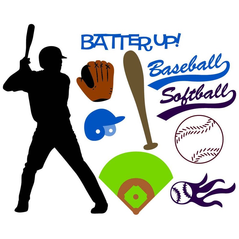 794x794 Baseballsoftball Vector Art Player Ball Etsy