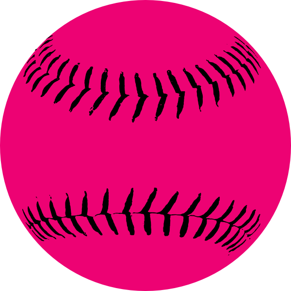 600x600 Pink Softball Clip Art Vector Clip Art Online Royalty Free Image