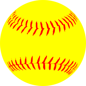 300x300 Yellow Softball Clip Art